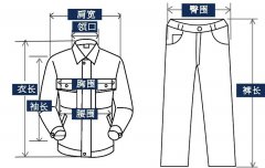 怎么测量工作服尺码？